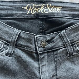 Old Navy Rockstar Skinny Jeans faded black Size 6